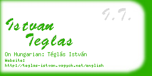 istvan teglas business card